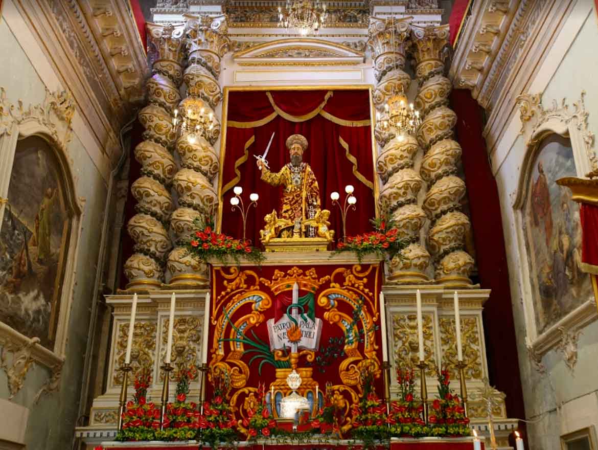 altare chiesa san paolo palazzolo acreide